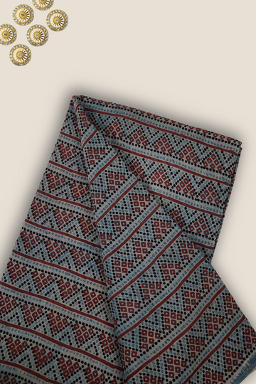 Pure Asam Silk Printed Fabric
