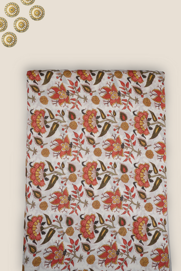Pure Chanderi Rapid Printed Fabric