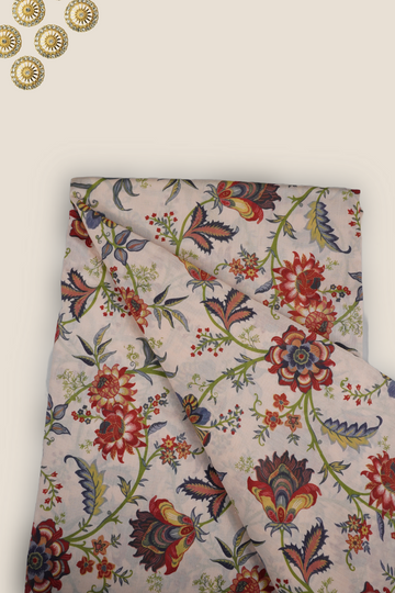 Pure Chanderi Rapid Printed Fabric