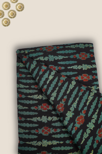 Pure Asam Silk Printed Fabric