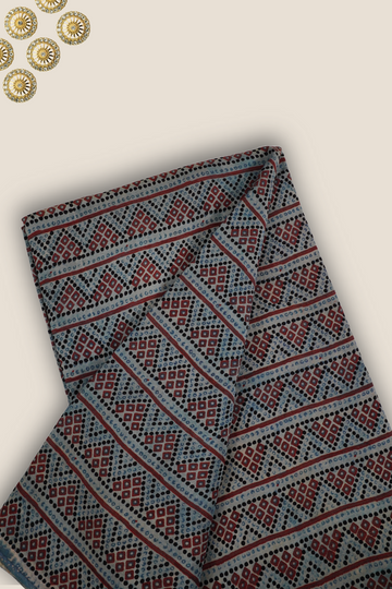 Pure Asam Silk Printed Fabric