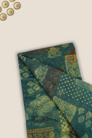 Pure Chanderi Rapid Printed Fabric