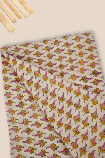 Pure Chanderi Rapid Printed Fabric