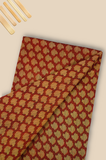 Pure Chanderi Vanaspati Printed Fabric