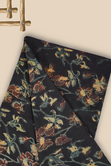 Pure Chanderi Vanaspati Printed Fabric