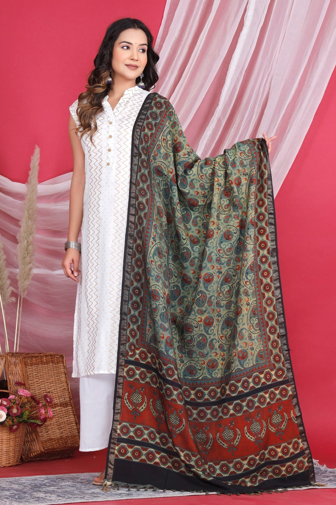 Natural Vanaspati Printed Dupatta