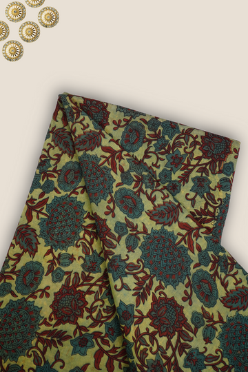 Pure Asam Silk Printed Fabric