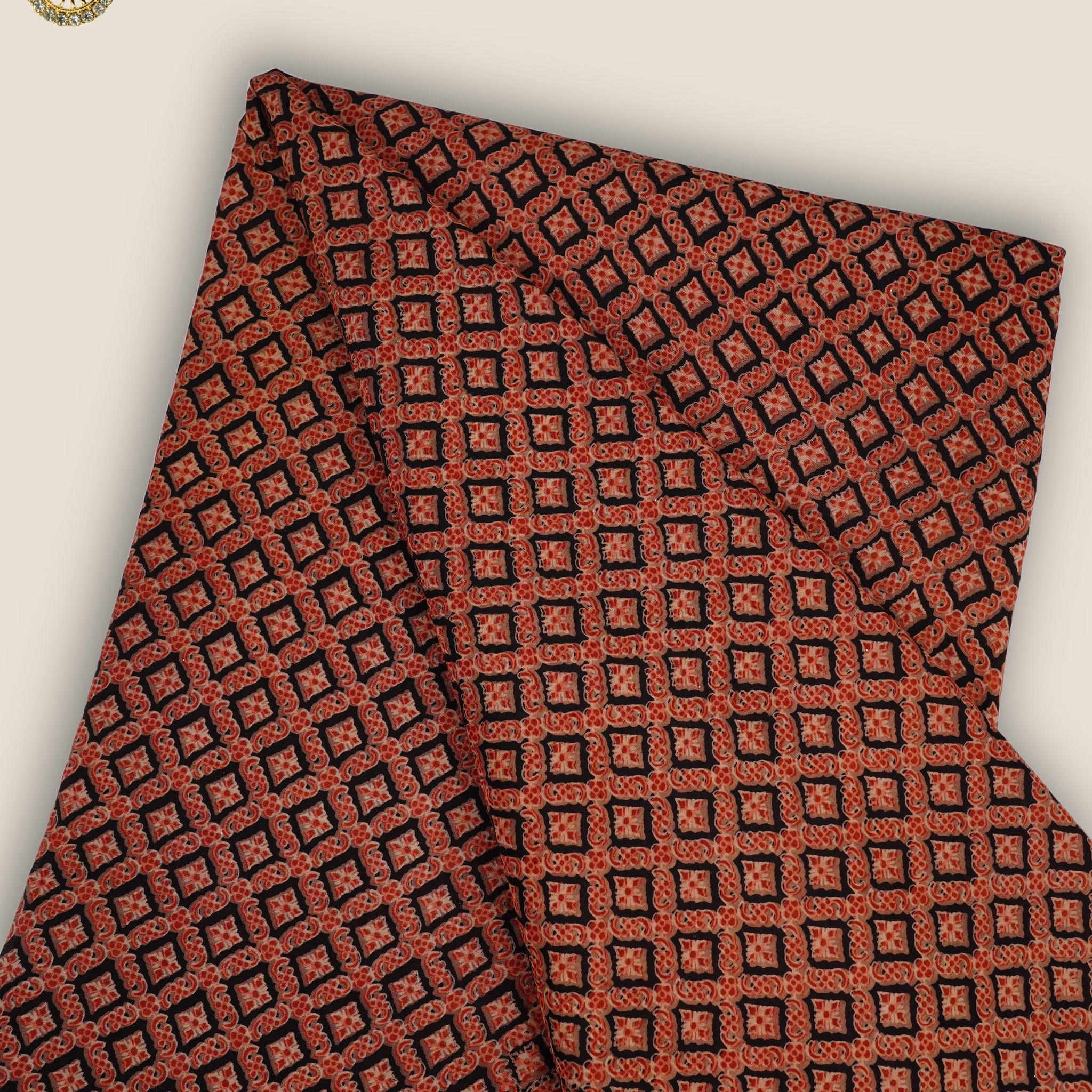 Pure Asam Silk Printed Fabric
