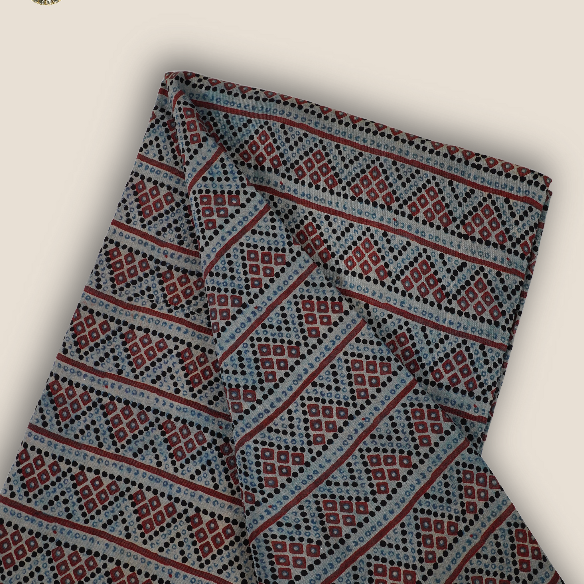 Pure Asam Silk Printed Fabric