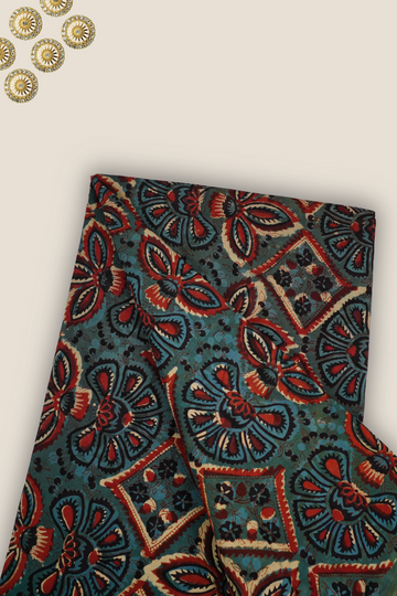 Pure Asam Silk Printed Fabric