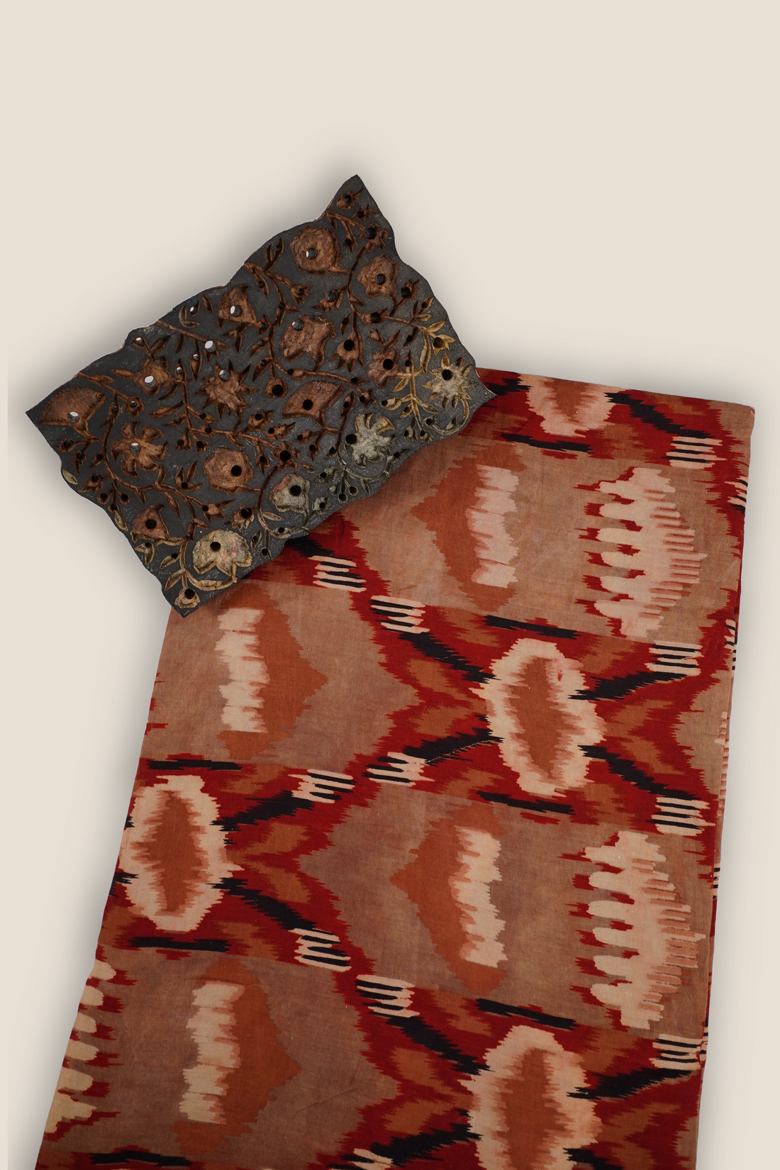 Pure Asam Silk Printed Fabric