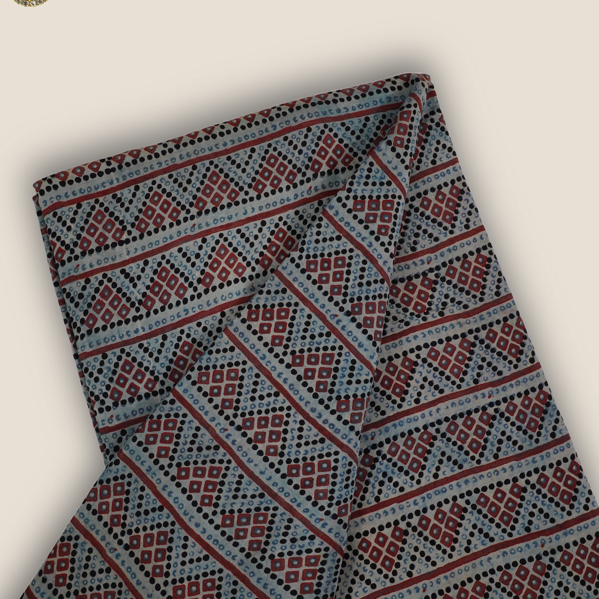 Pure Asam Silk Printed Fabric