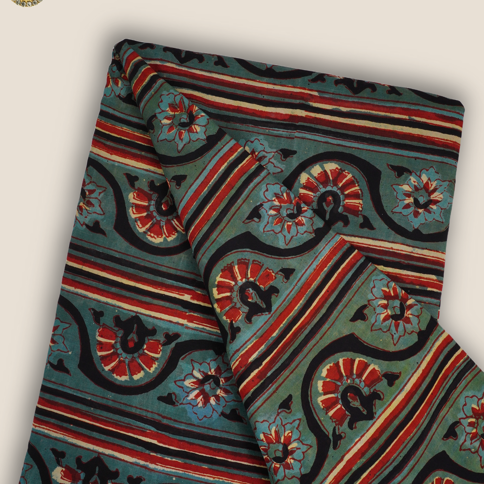 Pure Asam Silk Printed Fabric