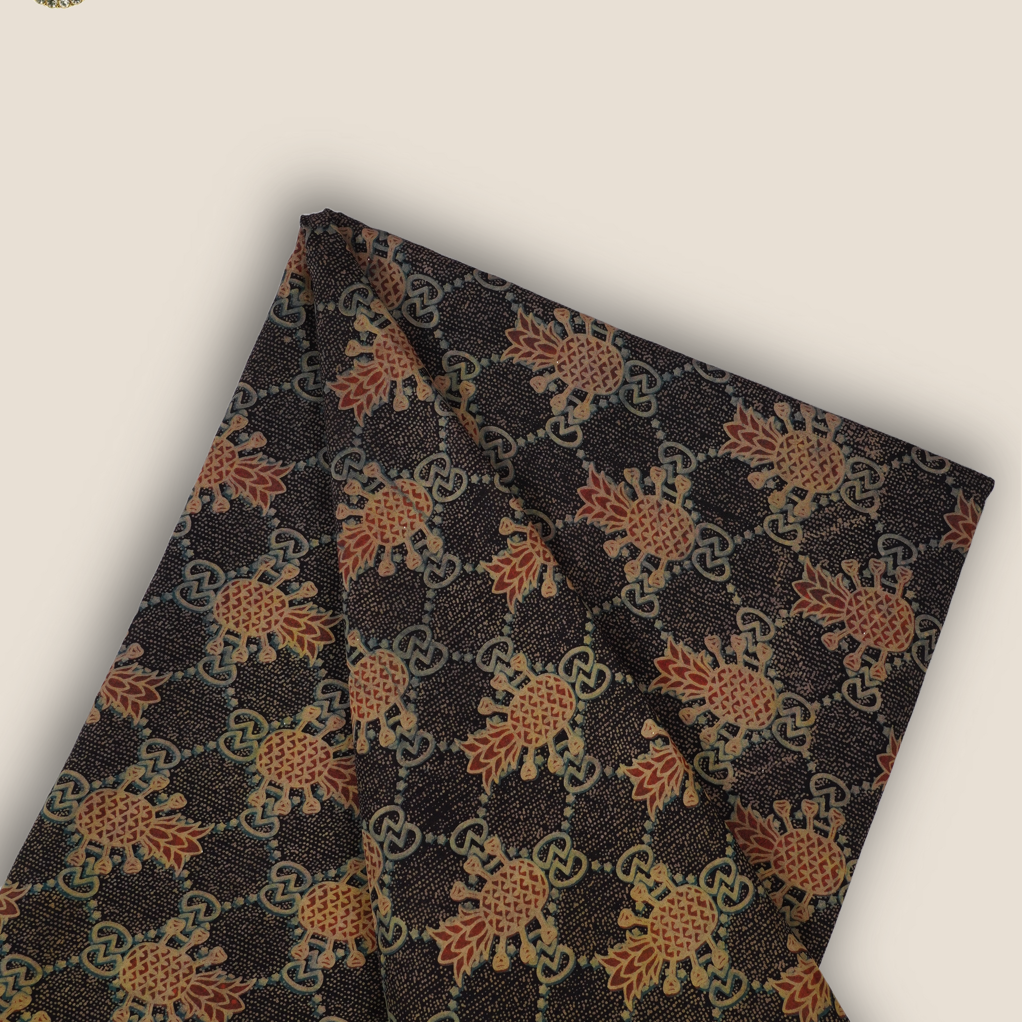 Pure Asam Silk Printed Fabric