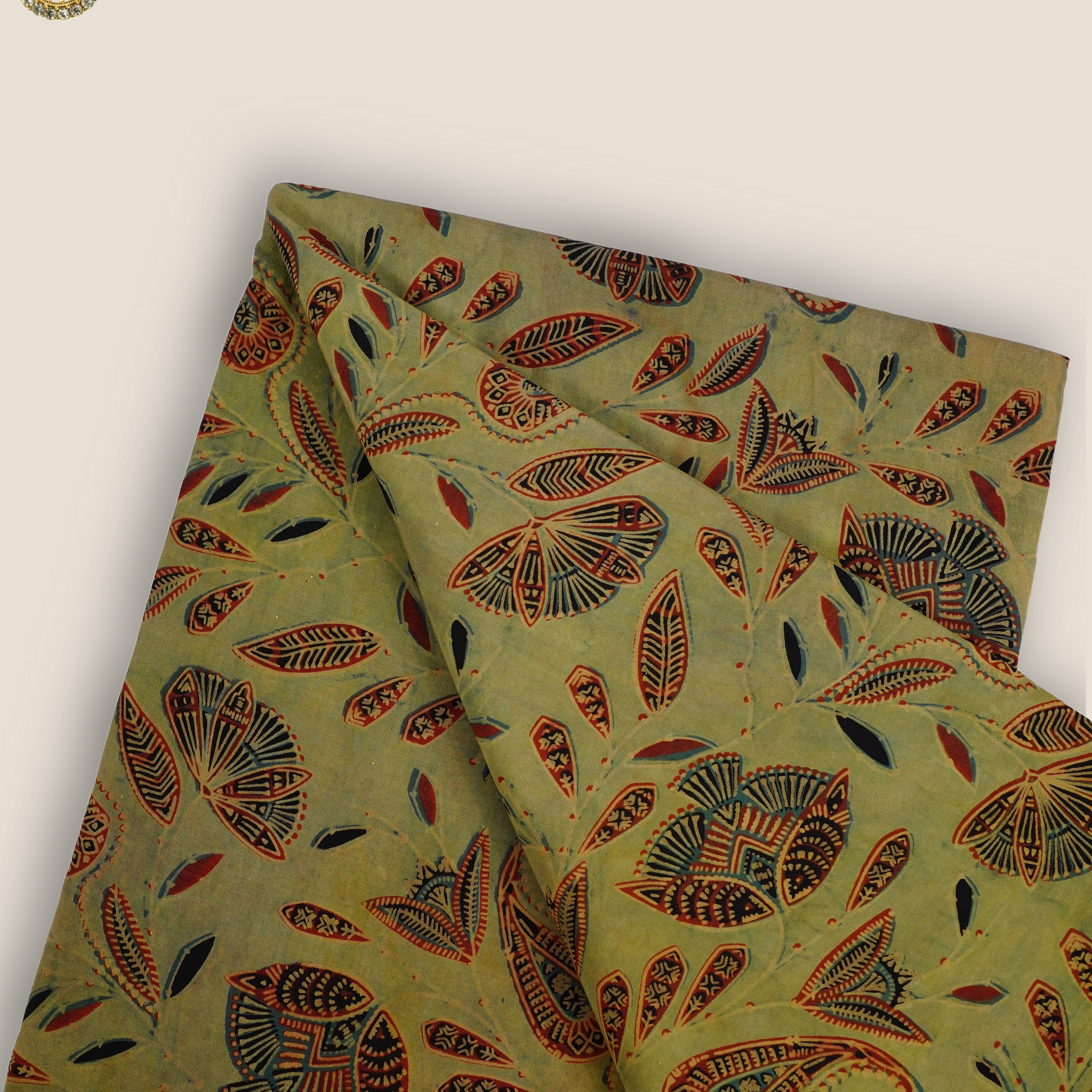 Pure Asam Silk Printed Fabric