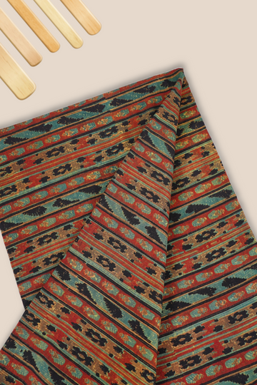 Pure Chanderi Vanaspati Printed Fabric