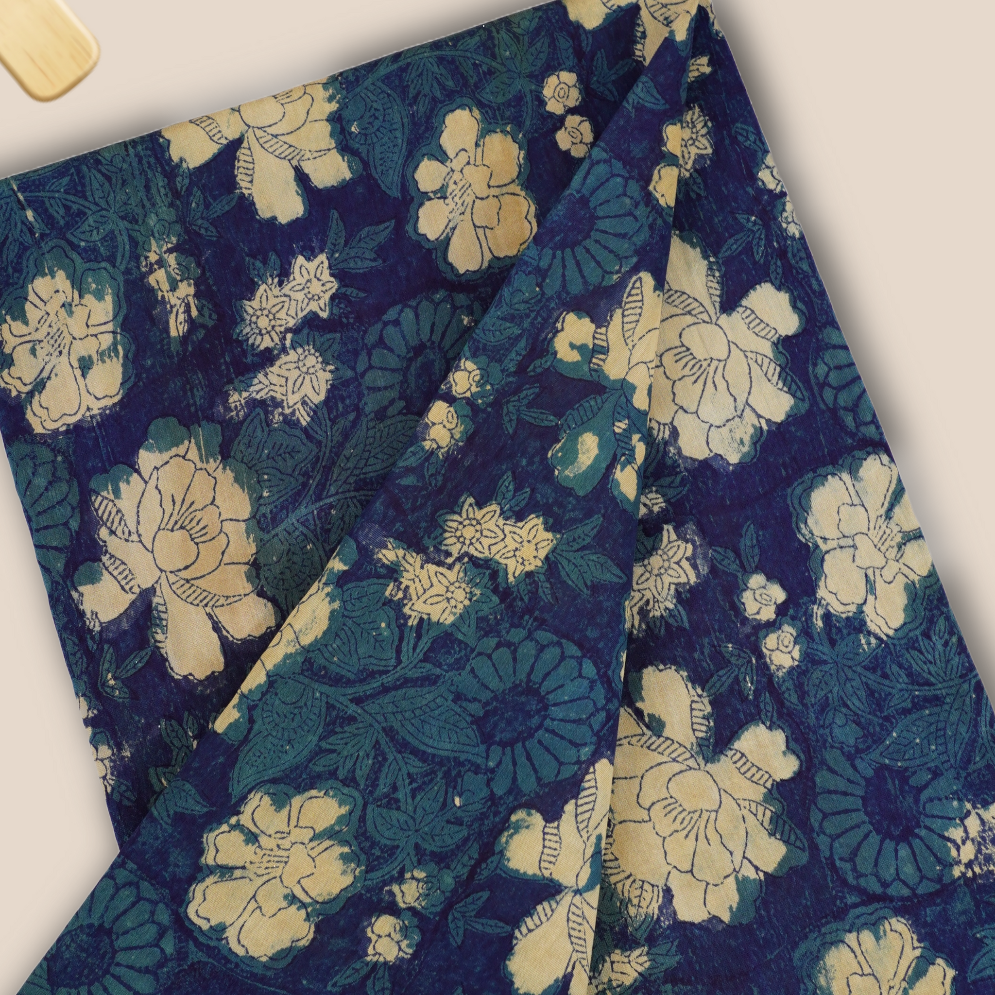 Pure Chanderi Vanaspati Printed Fabric