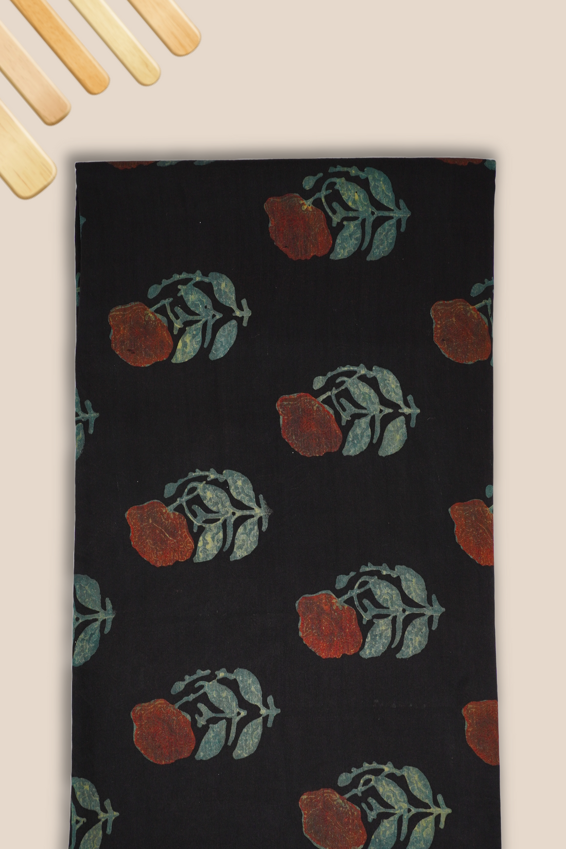 Pure Chanderi Vanaspati Printed Fabric