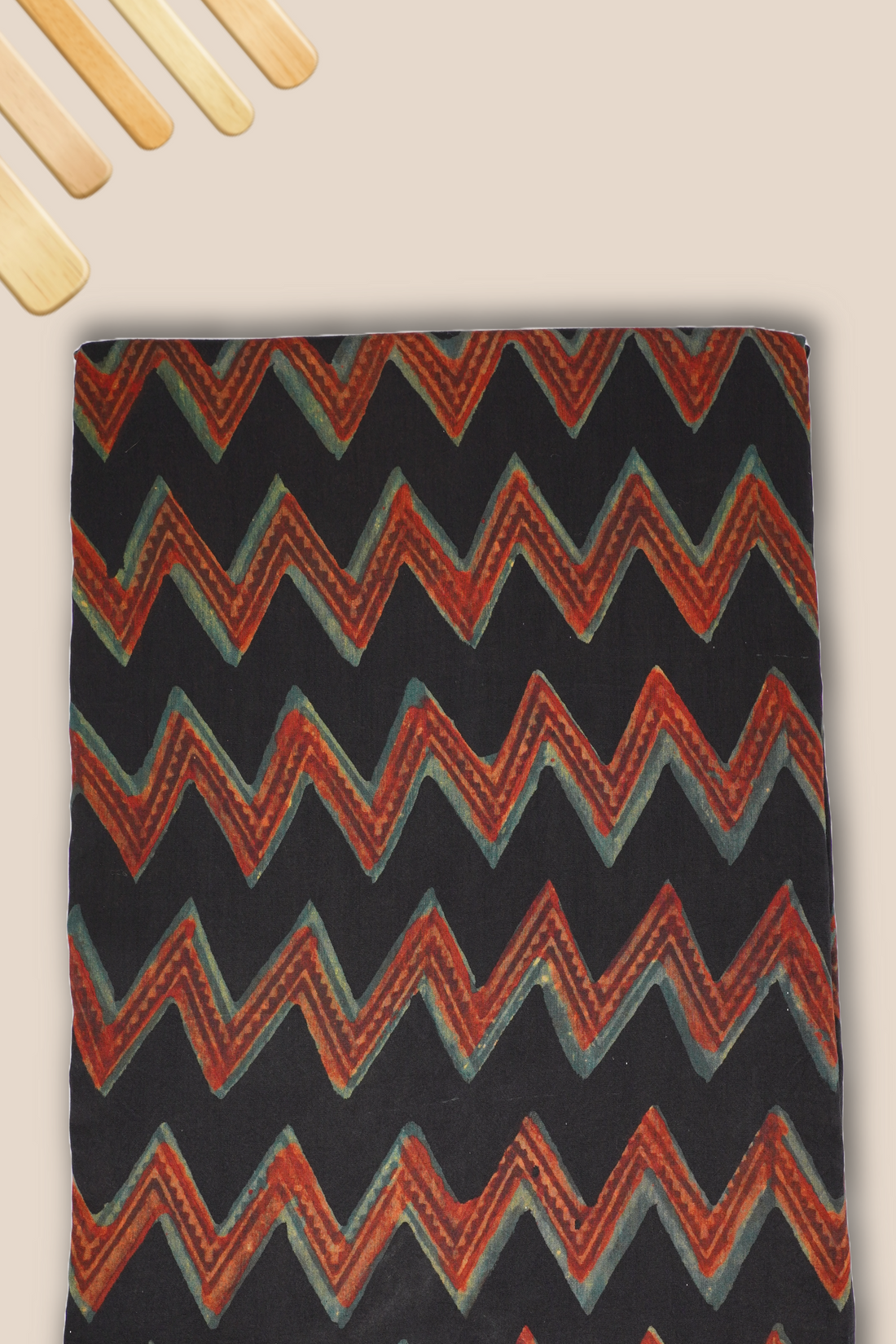 Pure Chanderi Vanaspati Printed Fabric