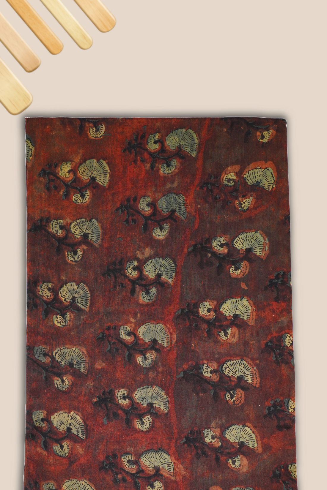 Pure Chanderi Vanaspati Printed Fabric