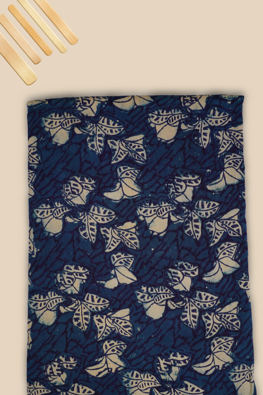 Pure Chanderi Vanaspati Printed Fabric