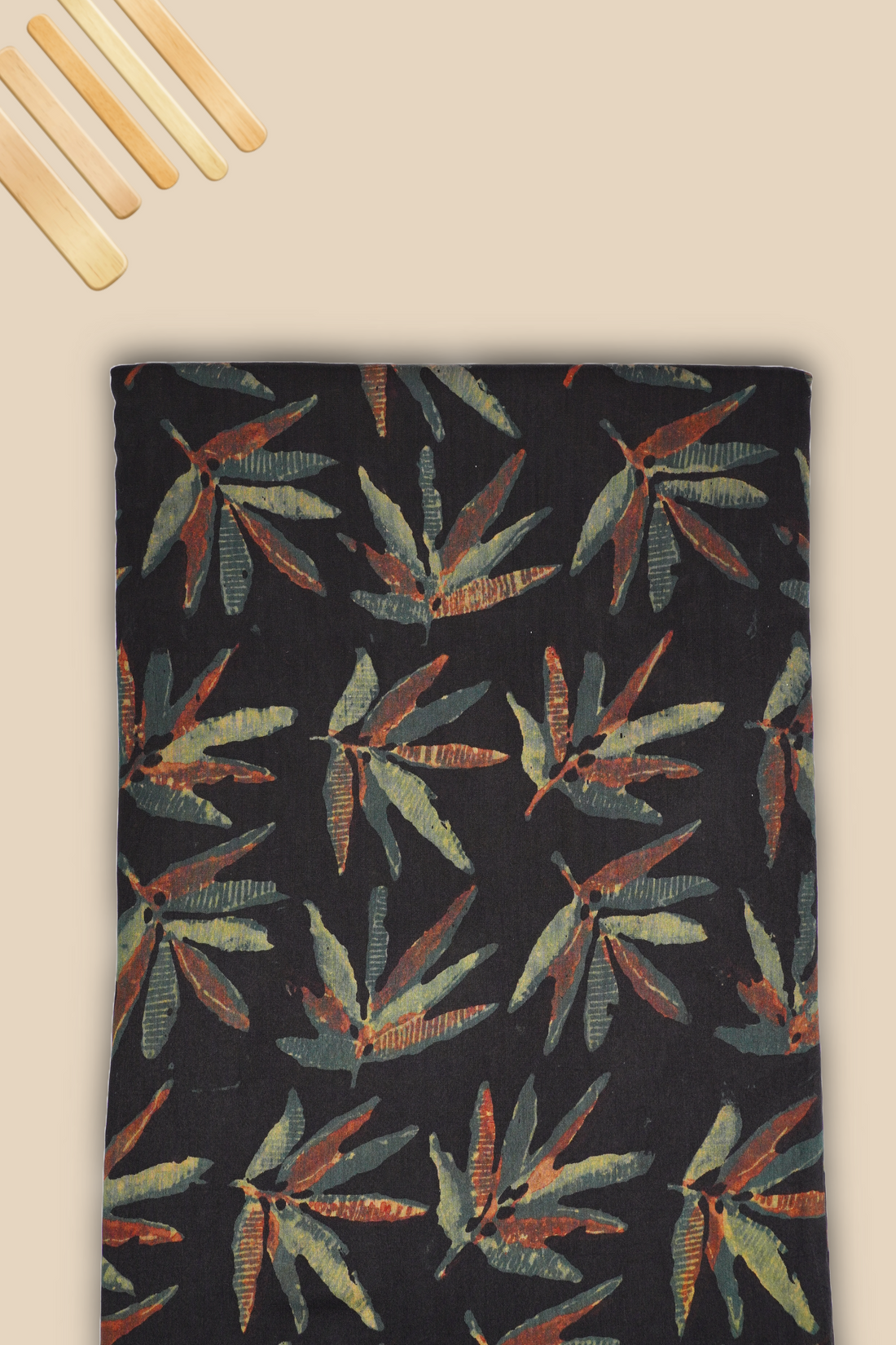 Pure Chanderi Vanaspati Printed Fabric