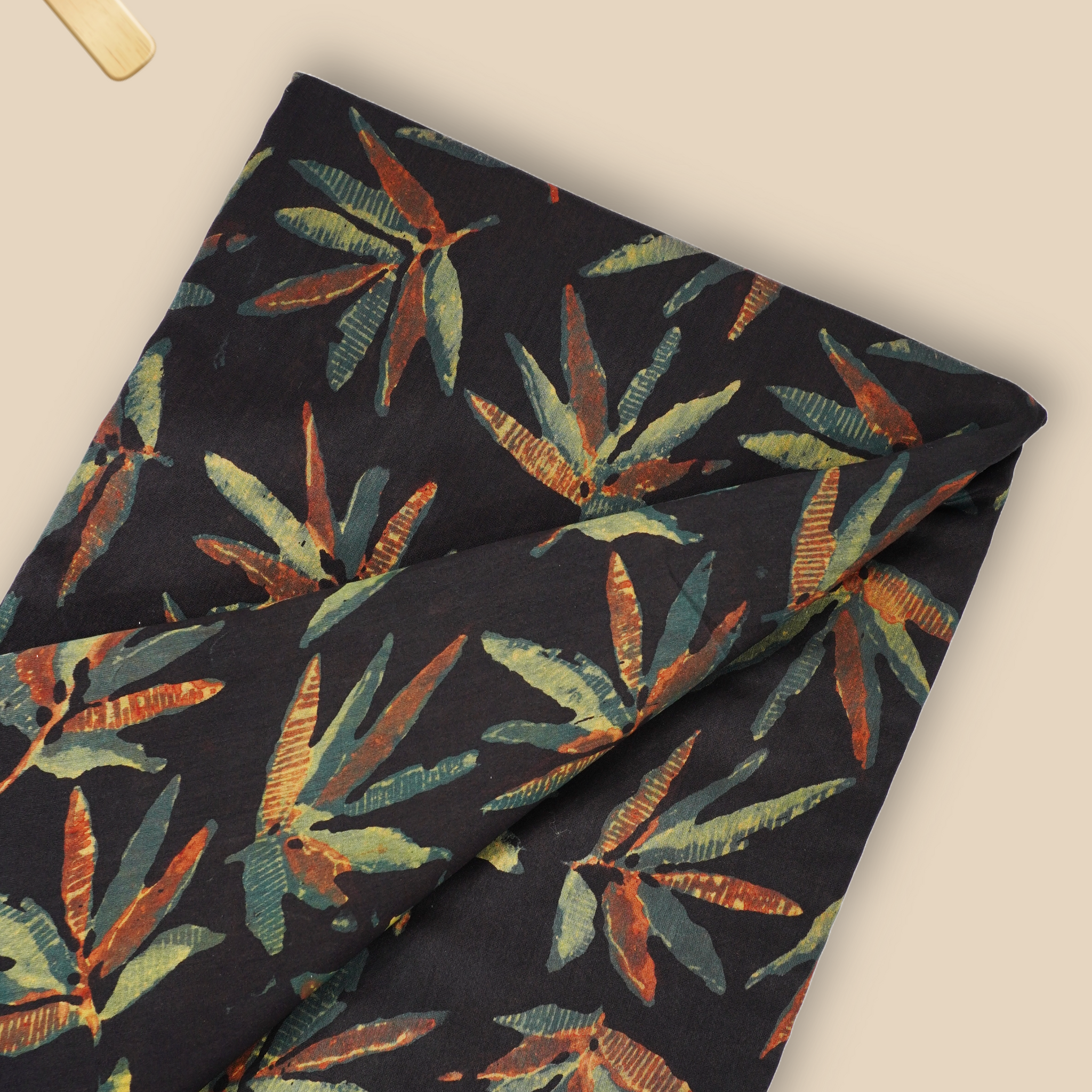 Pure Chanderi Vanaspati Printed Fabric