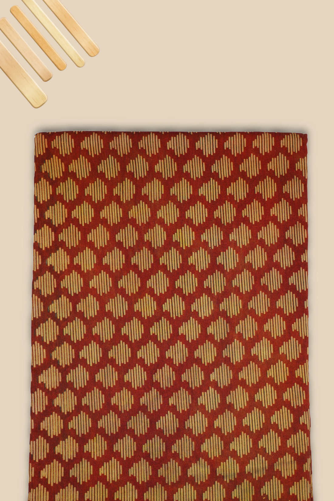 Pure Chanderi Vanaspati Printed Fabric