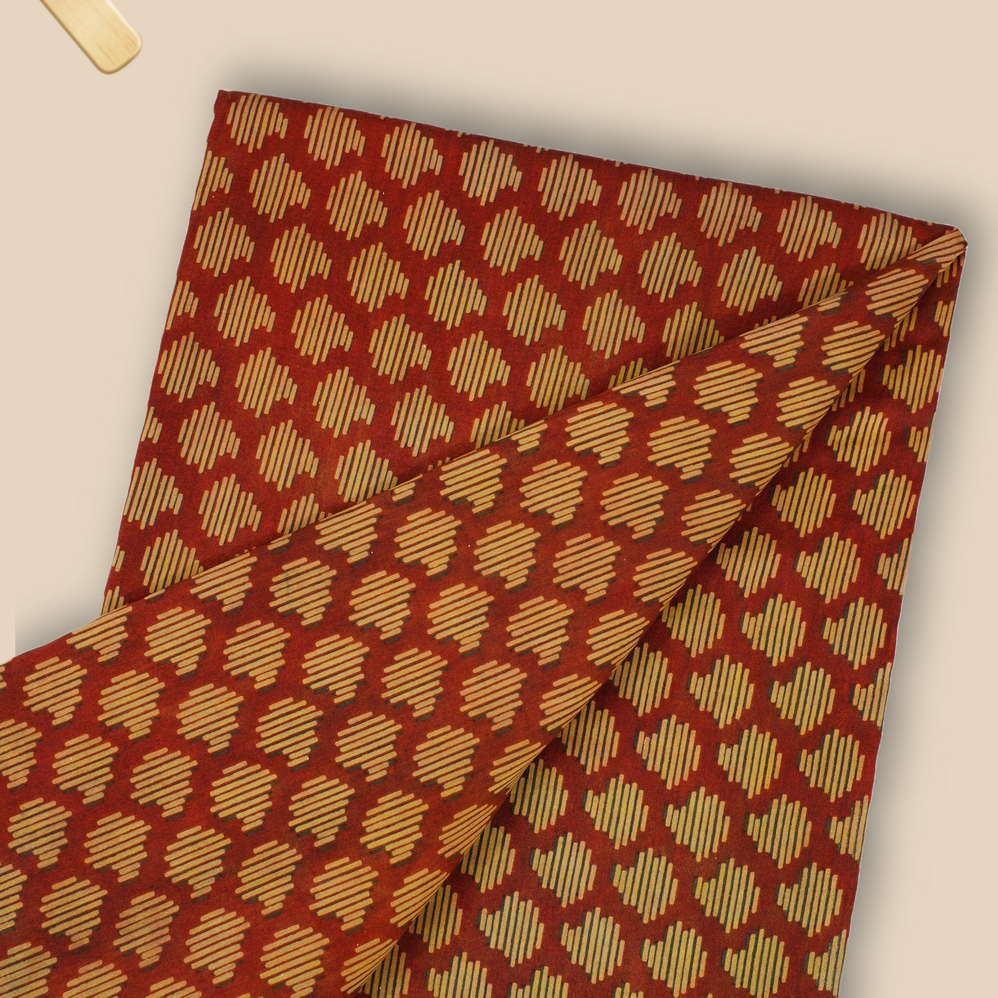 Pure Chanderi Vanaspati Printed Fabric