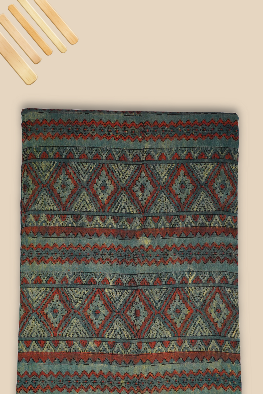 Pure Chanderi Vanaspati Printed Fabric
