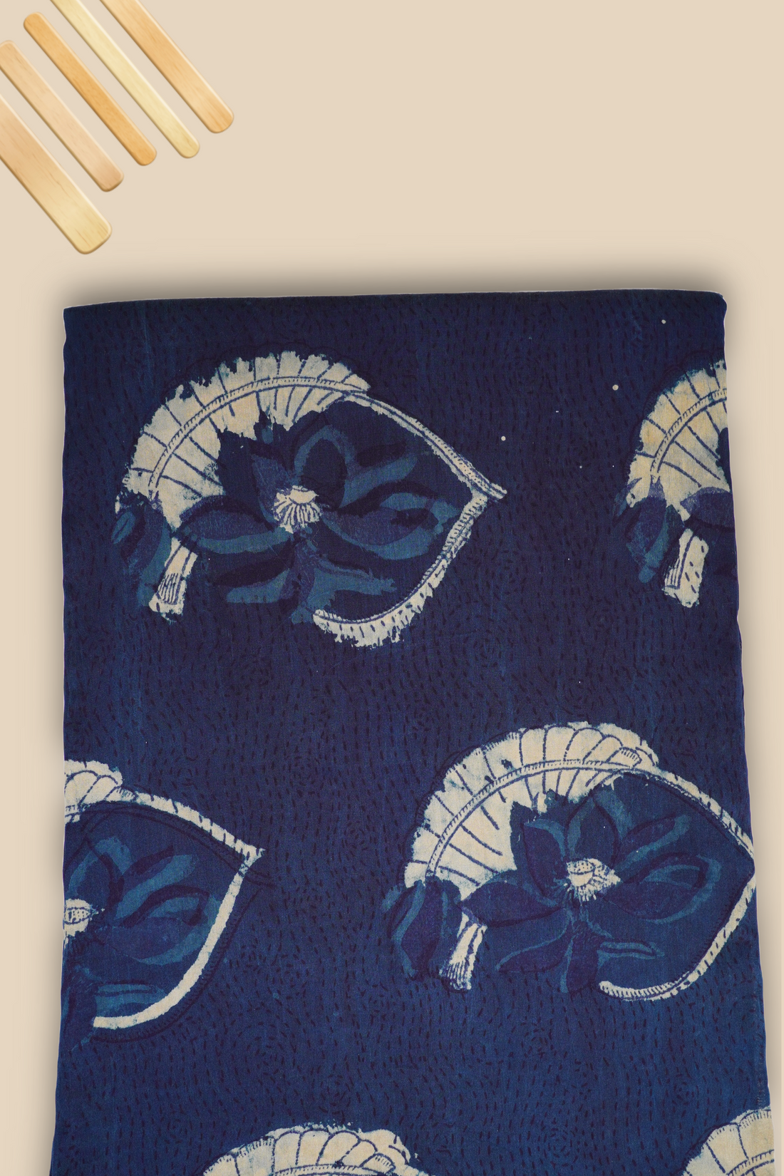 Pure Chanderi Vanaspati Printed Fabric