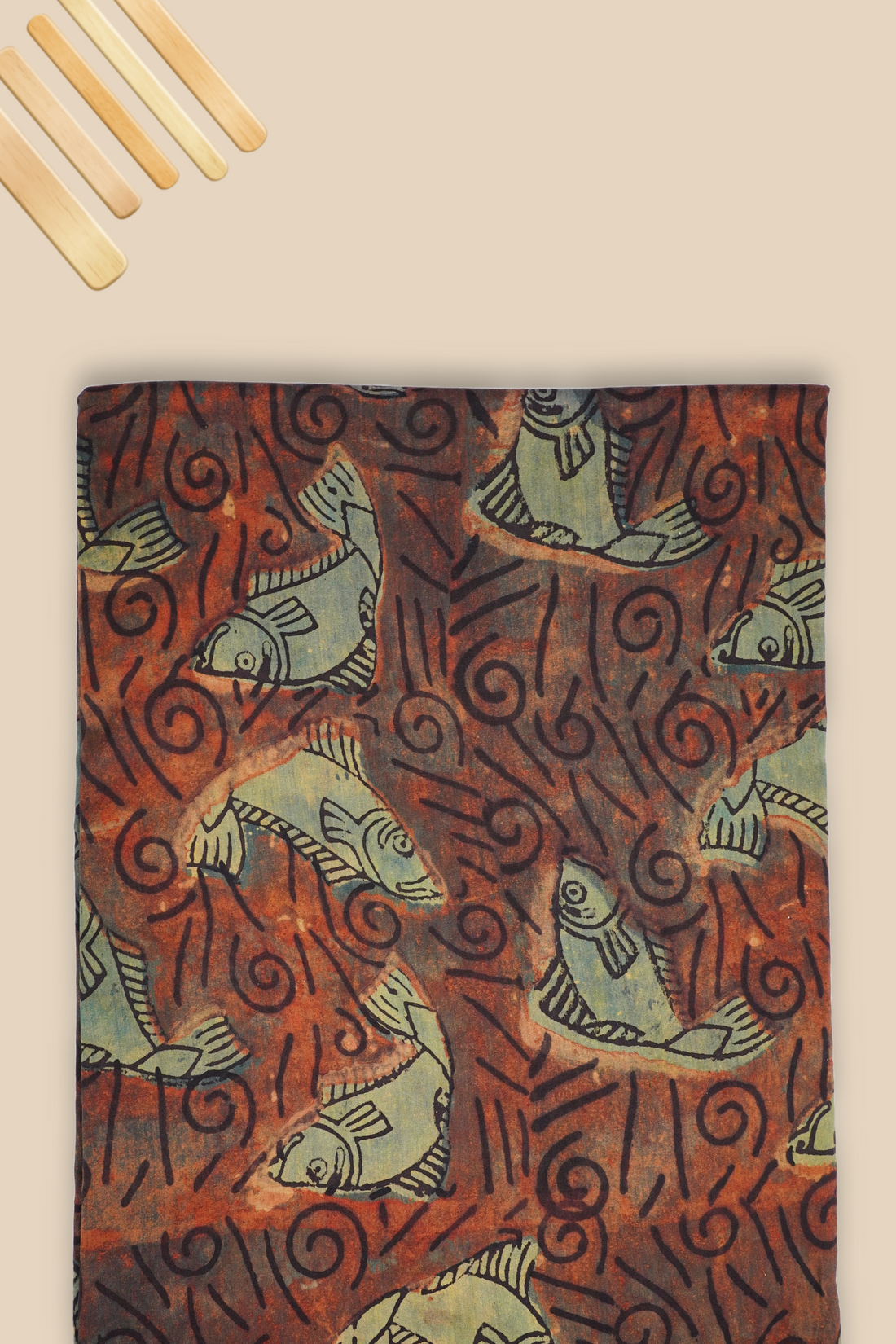 Pure Chanderi Vanaspati Printed Fabric