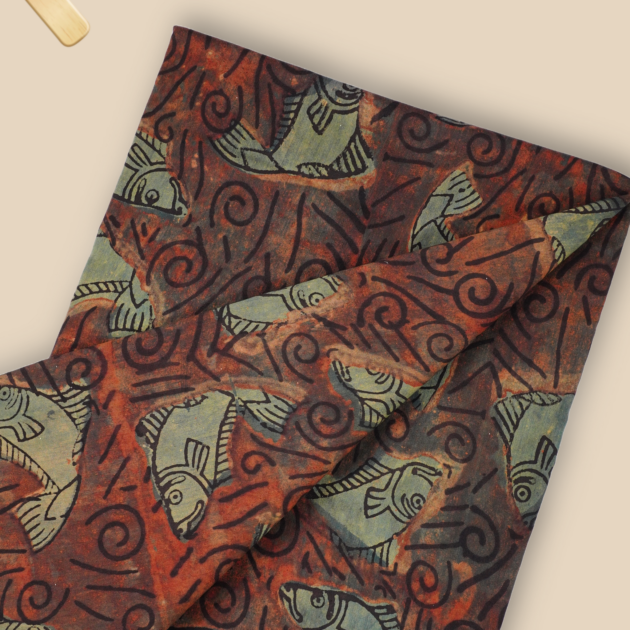 Pure Chanderi Vanaspati Printed Fabric