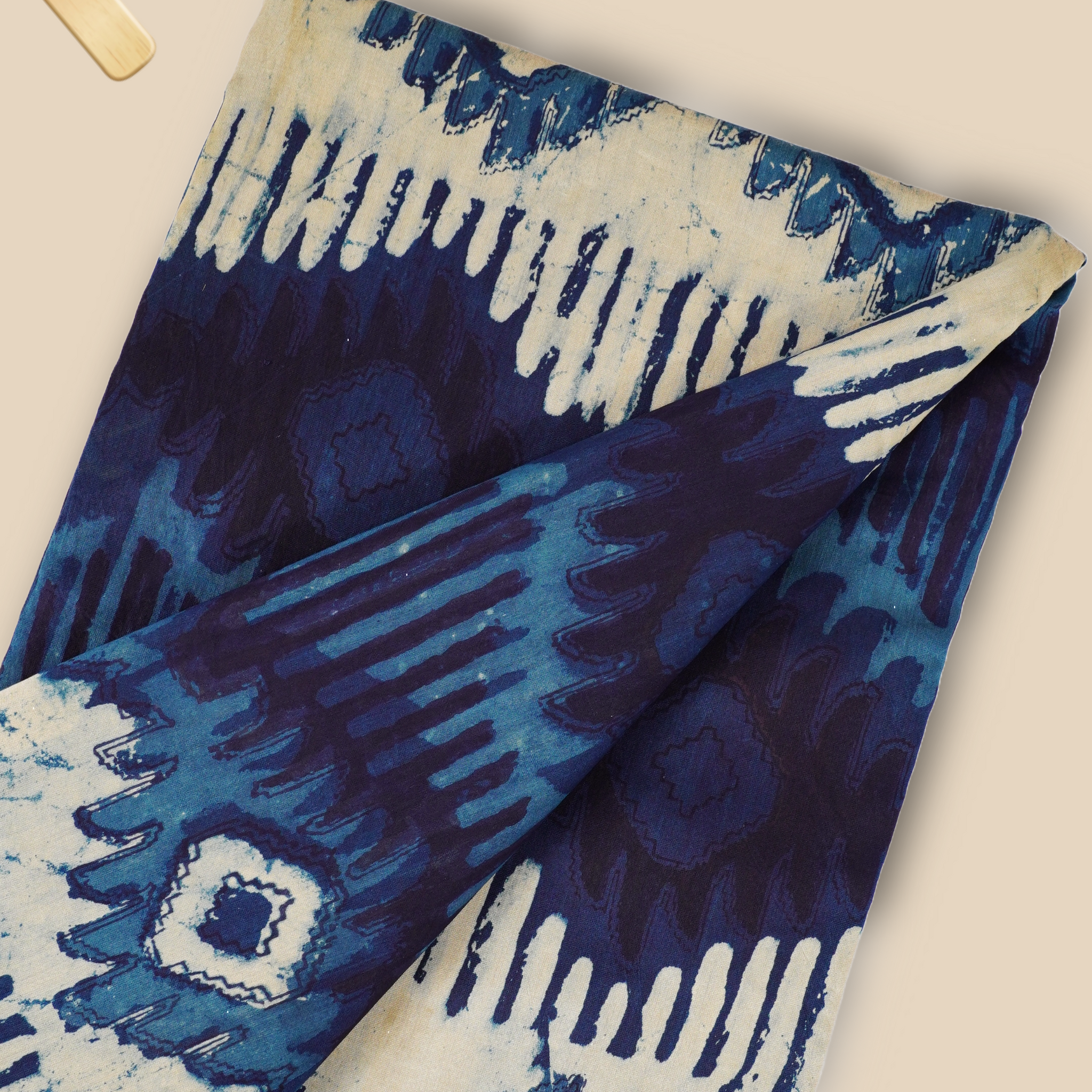 Pure Chanderi Vanaspati Printed Fabric