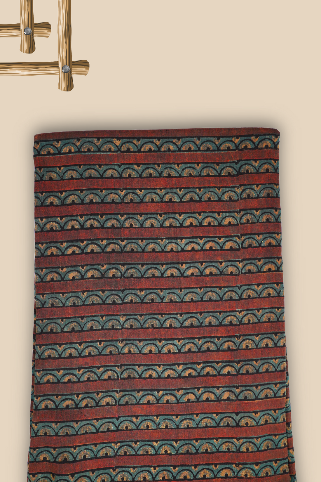 Pure Chanderi Vanaspati Printed Fabric