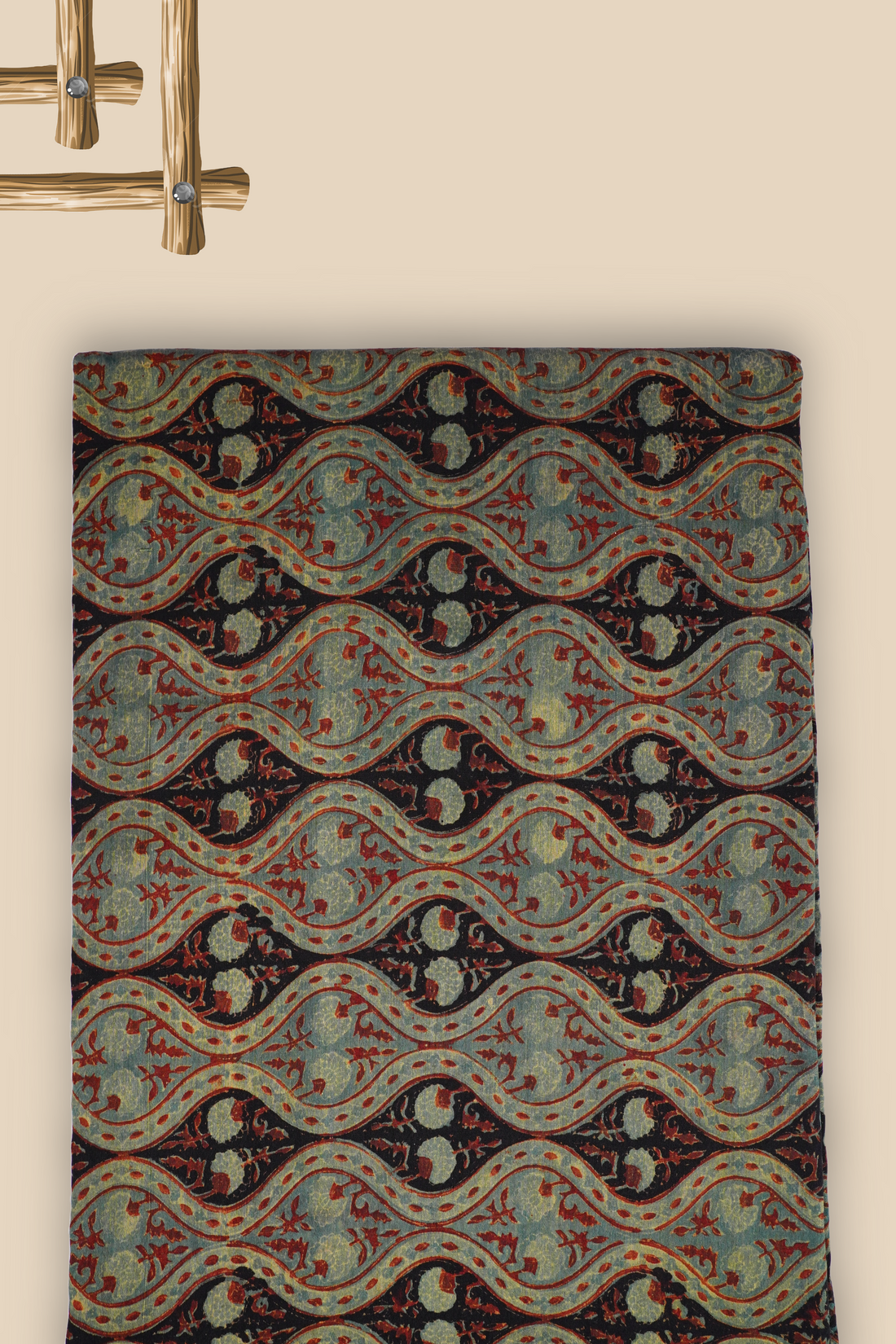 Pure Chanderi Vanaspati Printed Fabric