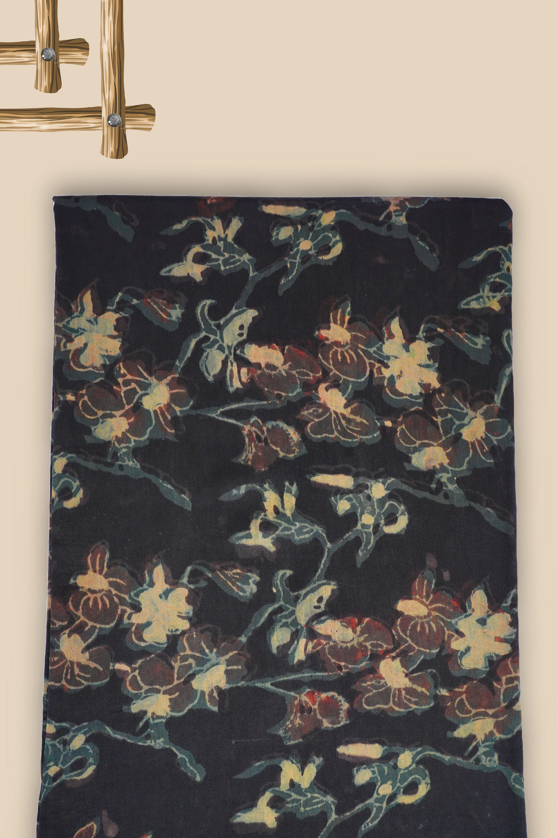 Pure Chanderi Vanaspati Printed Fabric