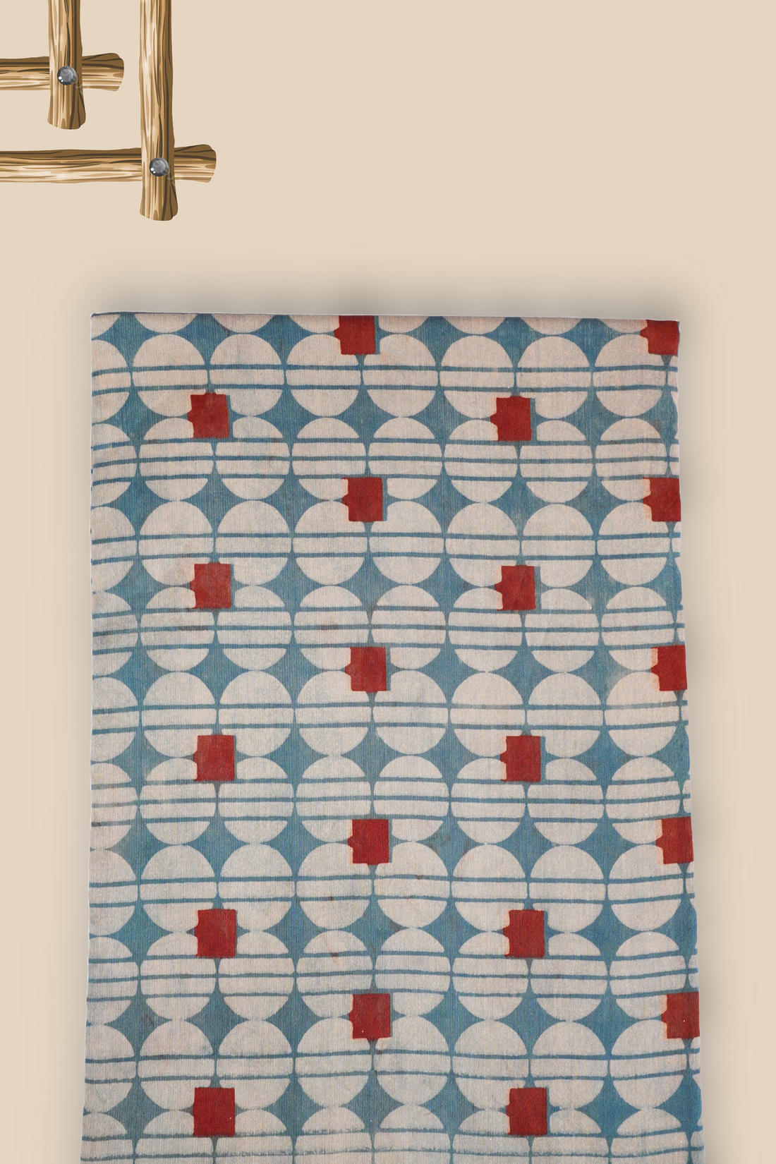 Pure Chanderi Vanaspati Printed Fabric