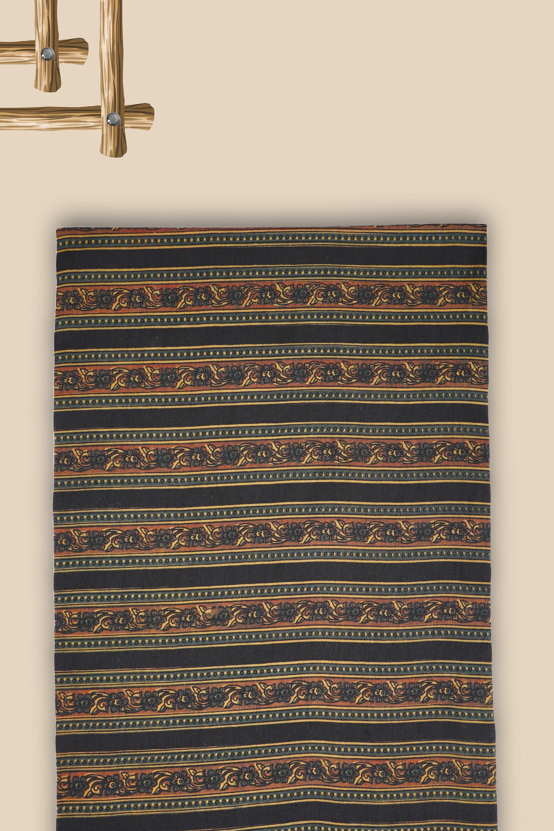 Pure Chanderi Vanaspati Printed Fabric